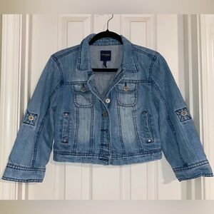 Highway Jeans Light Blue Denim Cropped Trucker Jacket